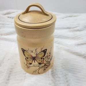 VTG Butterfly Treasure Craft kitchen canister